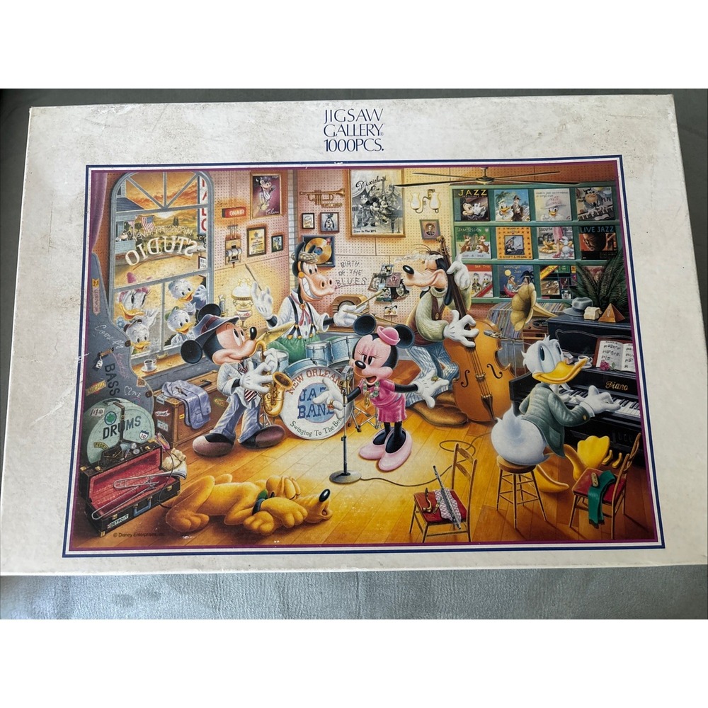 RARE Disney New Orleans Jazz Band Jigsaw Puzzle 1000 Pieces From Japan (Used)